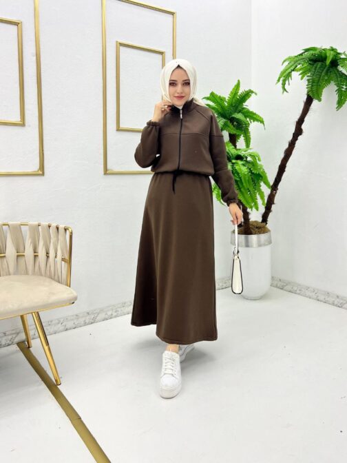 olive hijab fashion dress