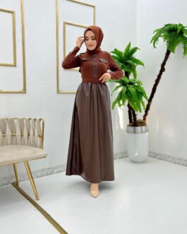 leather hijab dress - wholesale hijab fashion mall