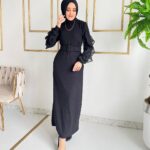 Burumcuk chiffon hijab dress - wholesale hijab fashion mall