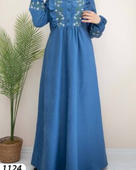 Suede Hijab Dress - wholesale hijab fashion