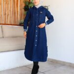 Hood Jeans Hijab Coat