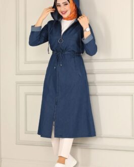 Hood Jeans Hijab Coat - wholesale hijab fashion mall