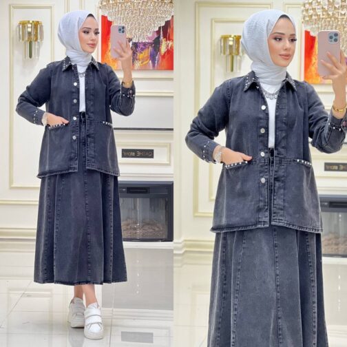 Skirt Jeans Hijab Suit - wholesale hijab fashion Mall