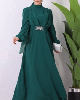 evening dresses - wholesale hijab fashion mall - Krep Fabric