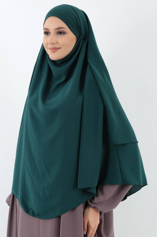 حجاب فاشن مول خمار دبل حرير المدينة ليكرا - Khimar double Medina silk Hijab fashion mall 2