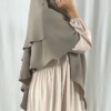 حجاب فاشن مول خمار دبل حرير المدينة ليكرا - Khimar double Medina silk Hijab fashion mall 2