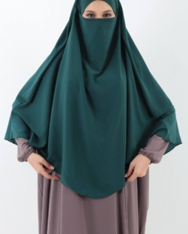 حجاب فاشن مول خمار دبل حرير المدينة ليكرا - Khimar double Medina silk Hijab fashion mall 2