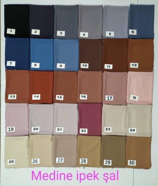 حجاب فاشن مول شال حرير المدينة ساده - Medina silk Shawl Hijab fashion mall 1