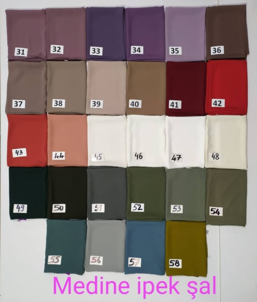 حجاب فاشن مول شال حرير المدينة ساده - Medina silk Shawl Hijab fashion mall 1