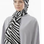 حجاب فاشن مول شال حرير المدينة مطبوع - Medina silk printed Shawl Hijab fashion mall 4