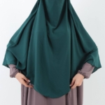 حجاب فاشن مول خمار دبل حرير المدينة ليكرا - Khimar double Medina silk Hijab fashion mall 2