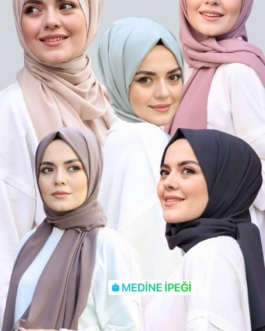 حجاب فاشن مول شال حرير المدينة ساده - Medina silk Shawl Hijab fashion mall 1