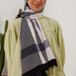 حجاب فاشن مول شال حرير المدينة مطبوع - Medina silk printed Shawl Hijab fashion mall 4