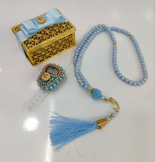 حجاب فاشن مول هدايا اسلامية مجموعة سبحة - Rosary set Islamic Gifts Hijab fashion mall 1