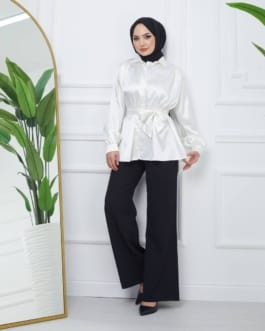 بلوز ساتان حجاب فاشن مول - Blouse saten Hijab fashion mall 2