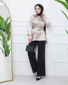 بلوز ساتان حجاب فاشن مول - Blouse saten Hijab fashion mall 2