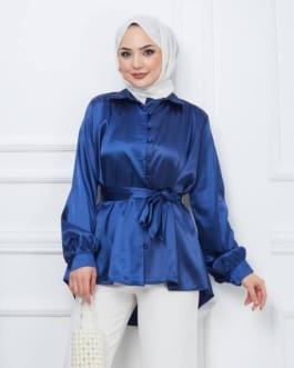 بلوز ساتان حجاب فاشن مول - Blouse saten Hijab fashion mall 2