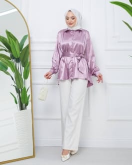 بلوز ساتان حجاب فاشن مول - Blouse saten Hijab fashion mall 2