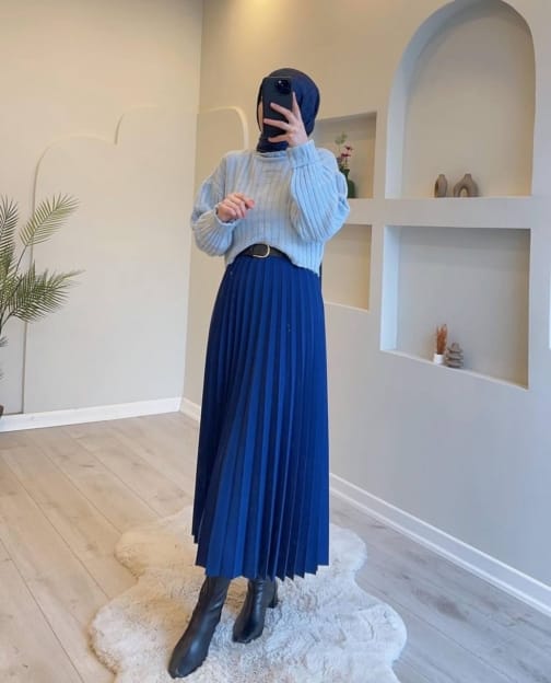 تنورة سكوبا كريب حجاب فاشن مول - Skirt scuba krep Hijab fashion mall