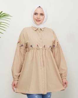 تونيك بوبلين حجاب فاشن مول - Tunik poplin Hijab fashion mall 1