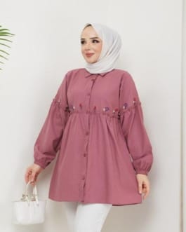 تونيك بوبلين حجاب فاشن مول - Tunik poplin Hijab fashion mall 1