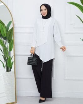 تونيك حرير المدينة حجاب فاشن مول - Tunic Medina silk Hijab fashion mall 1