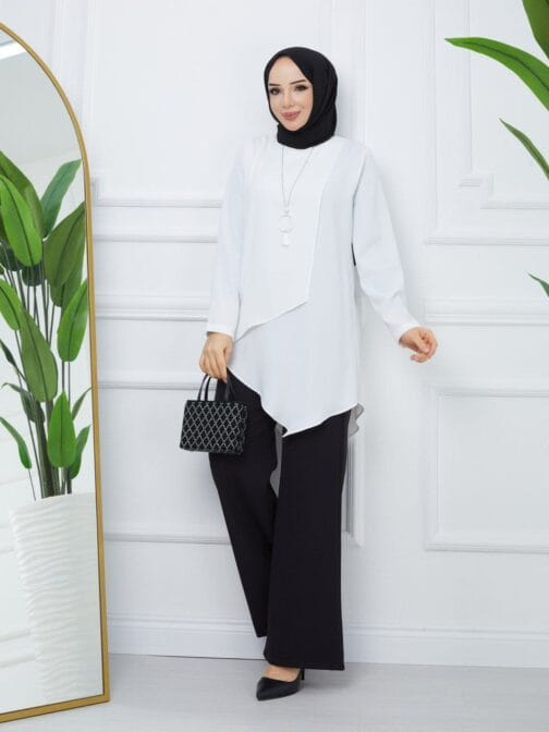 تونيك حرير المدينة حجاب فاشن مول - Tunic Medina silk Hijab fashion mall 1