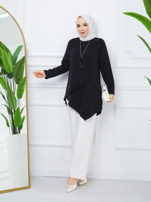 تونيك حرير المدينة حجاب فاشن مول - Tunic Medina silk Hijab fashion mall 1