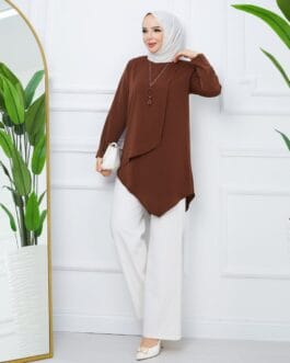 تونيك حرير المدينة حجاب فاشن مول - Tunic Medina silk Hijab fashion mall 1