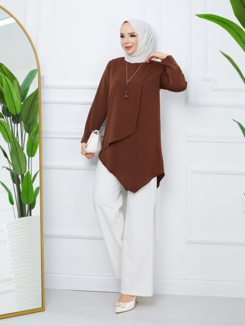 تونيك حرير المدينة حجاب فاشن مول - Tunic Medina silk Hijab fashion mall 1