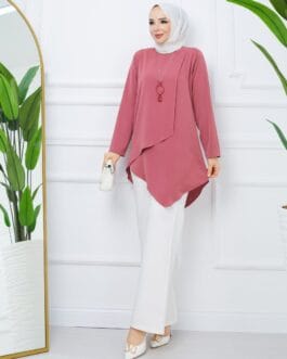 تونيك حرير المدينة حجاب فاشن مول - Tunic Medina silk Hijab fashion mall 1