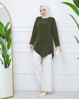 تونيك حرير المدينة حجاب فاشن مول - Tunic Medina silk Hijab fashion mall 1