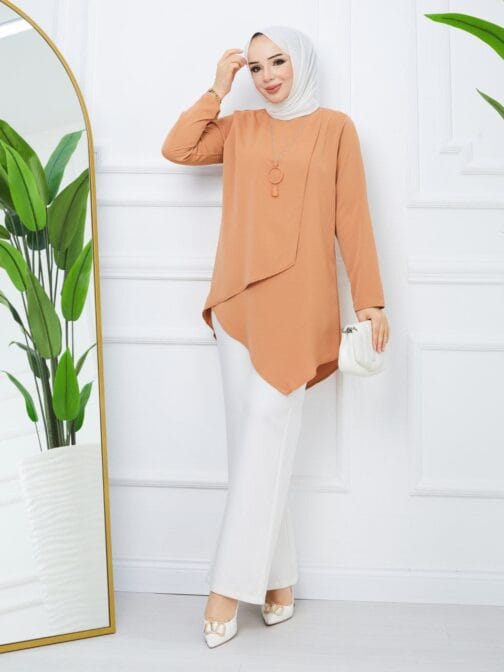 تونيك حرير المدينة حجاب فاشن مول - Tunic Medina silk Hijab fashion mall 1