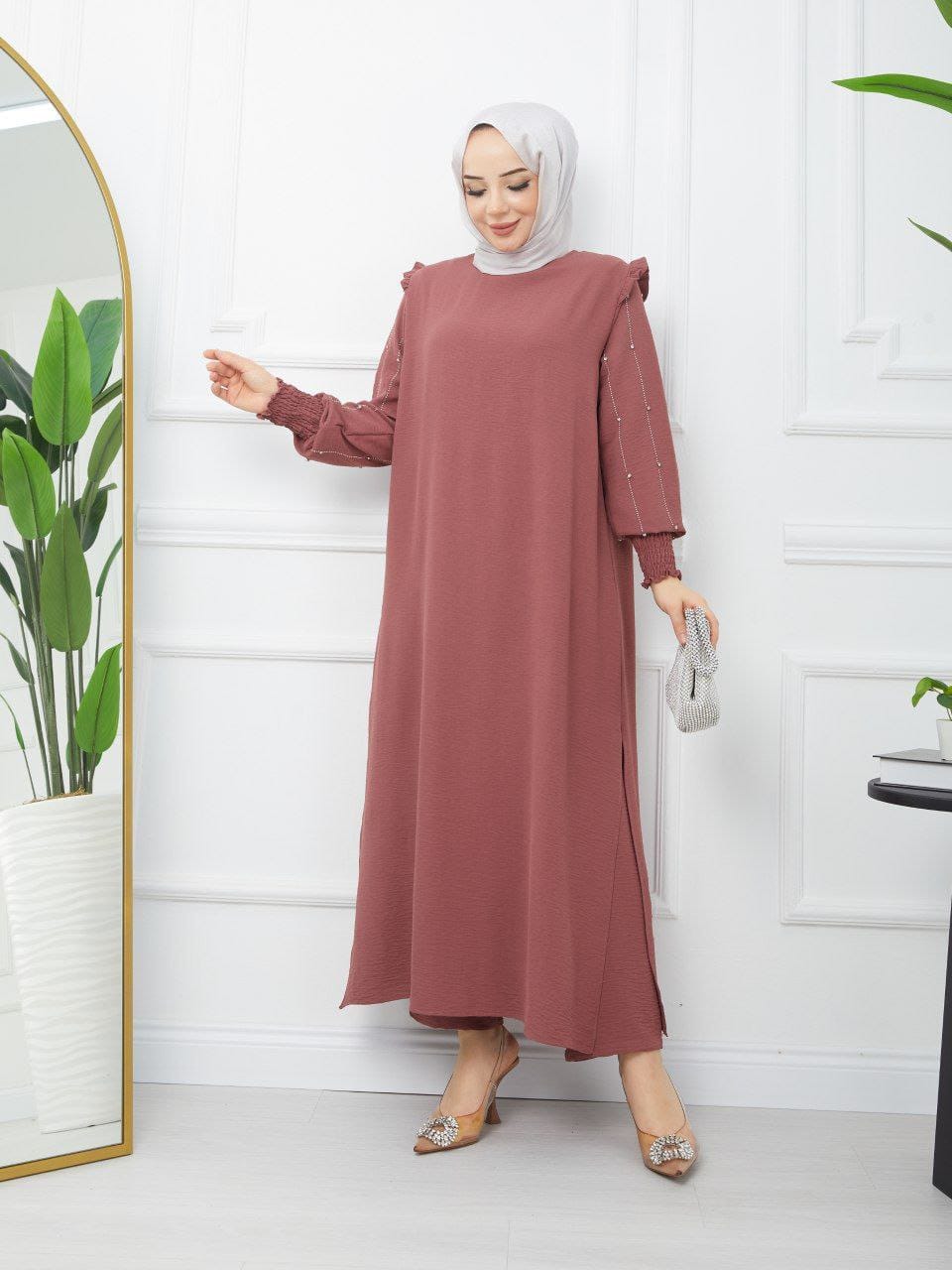 طقم ايروبين قطعتين صيفي حجاب فاشن مول - Suit Ayrobin 2 pieces summer Hijab fashion mall 1