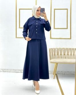 طقم تنورة قطعتين حجاب فاشن مول - Skirt Suit 2 pieces Hijab fashion mall 1