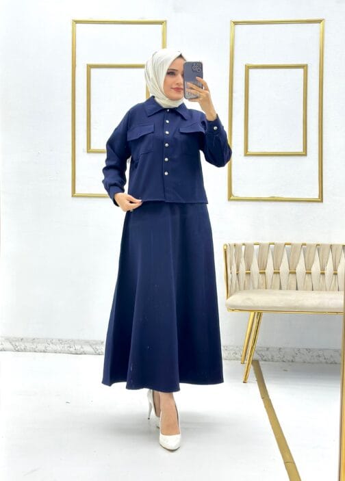 طقم تنورة قطعتين حجاب فاشن مول - Skirt Suit 2 pieces Hijab fashion mall 1