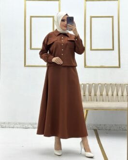 طقم تنورة قطعتين حجاب فاشن مول - Skirt Suit 2 pieces Hijab fashion mall 1