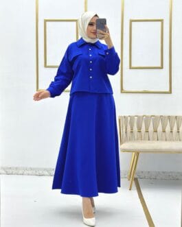 طقم تنورة قطعتين حجاب فاشن مول - Skirt Suit 2 pieces Hijab fashion mall 1