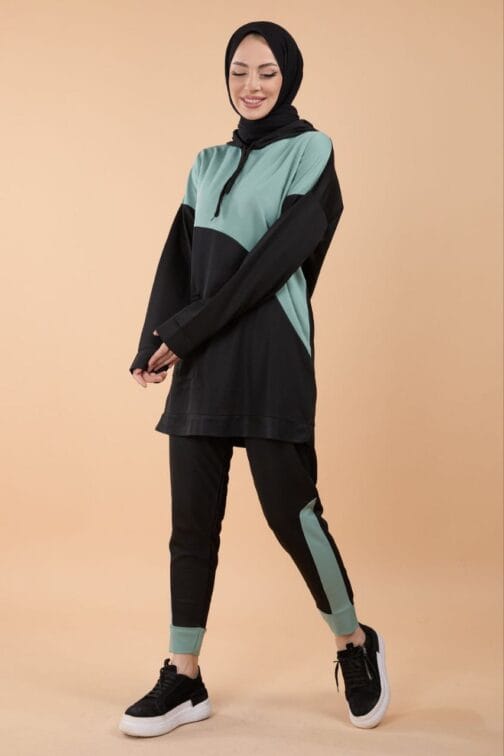 طقم رياضة قطعتين حجاب فاشن مول - Sportswear suit 2 pieces Hijab fashion mall 1