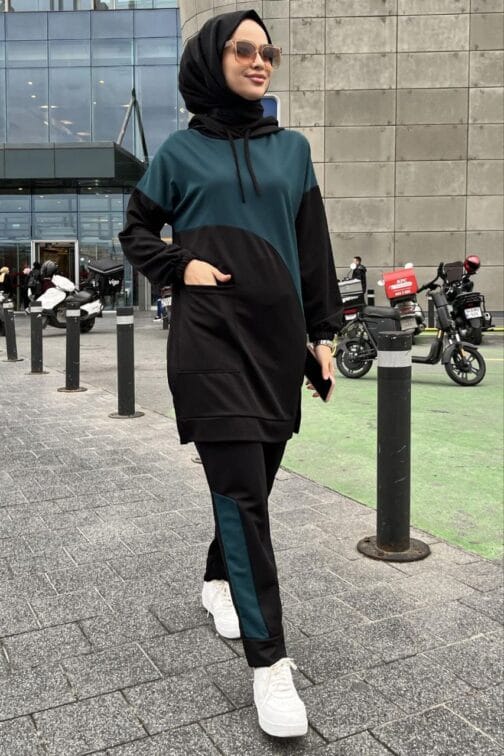 طقم رياضة قطعتين حجاب فاشن مول - Sportswear suit 2 pieces Hijab fashion mall 1