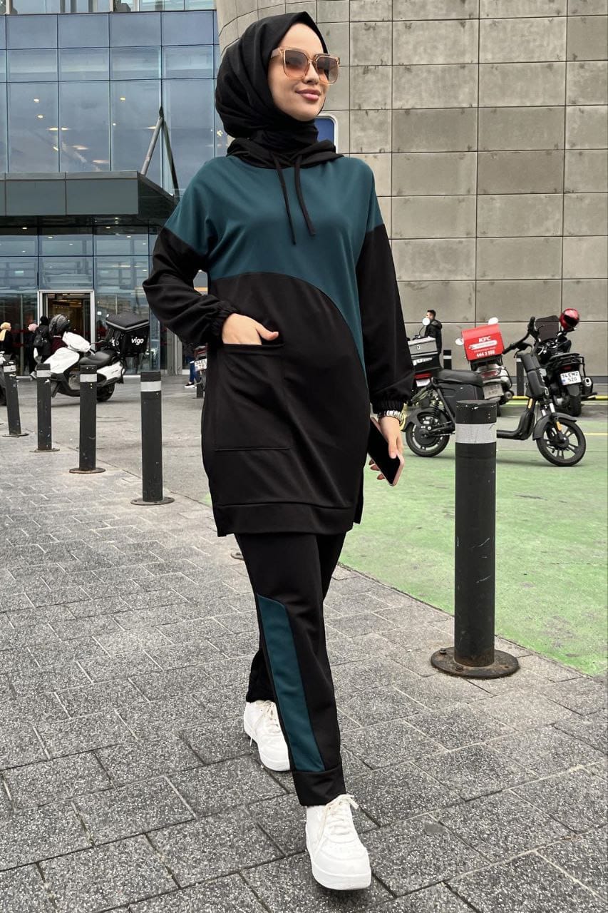 طقم رياضة قطعتين حجاب فاشن مول - Sportswear suit 2 pieces Hijab fashion mall 1