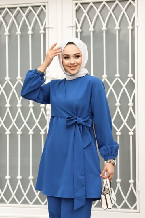 طقم كريب قطعتين حجاب فاشن مول - Suit creb 2 pieces Hijab fashion mall 1