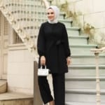 طقم كريب قطعتين حجاب فاشن مول - Suit creb 2 pieces Hijab fashion mall 1