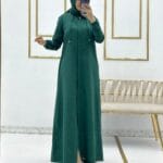 عباية ايروبين كيتين حجاب فاشن مول - Abaya ayrobin keten Hijab fashion mall 1