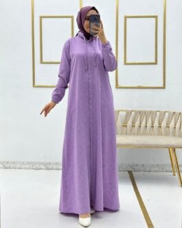 عباية ايروبين كيتين حجاب فاشن مول - Abaya ayrobin keten Hijab fashion mall 1