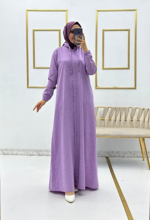 عباية ايروبين كيتين حجاب فاشن مول - Abaya ayrobin keten Hijab fashion mall 1