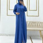 عباية ايروبين كيتين حجاب فاشن مول - Abaya ayrobin keten Hijab fashion mall 1