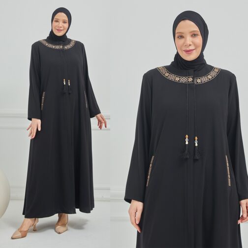 عباية حرير مدينة حجاب فاشن مول - Abaya al medina silk Hijab fashion mall 1