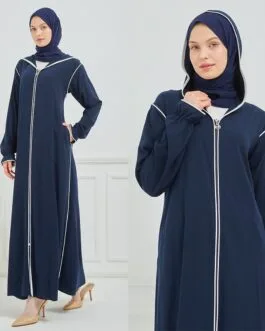 عباية هودي حرير المدينة حجاب فاشن مول - Abaya Hoodie al medina silk Hijab fashion mall 1