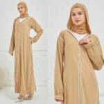 عباية هودي حرير المدينة حجاب فاشن مول - Abaya Hoodie al medina silk Hijab fashion mall 1